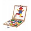 Puzzle Drevená magnetická skladačka v kufríku Djeco