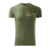 Pánske tričko Elegant - Signature Gold - Army - XL