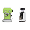 Ascaso Dream ONE, Fresh Pistachio + Eureka Mignon Zero, BL white