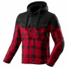 Pánska košeľa s kapucňou REBELHORN SHIFTER BLACK/RED motocyklová DARČEKY