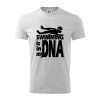 Swimming is in my DNA - Tričko detské bavlnené - 122 cm/6 rokov ( Svetlosivý melír )