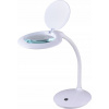 Kozmetická lampa - Inbright LAM-035 6 v bielej kozmetickej lampe (Lampa s lupičom 5D 30 -30Led SMD tabuľka so základňou)