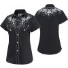 Stars & Stripes Košeľa westernová Isabel Stars & Stripes, dámska, čierna Veľkosť: XXL