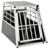 tectake 400651 prepravný box pre psa s rovnou zadnou stenou - 65 x 90 x 69,5 cm