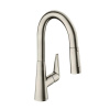 Hansgrohe Talis M51, drezová batéria s výsuvnou spŕškou, vzhľad nehrdzavejúcej ocele, HAN-72815800