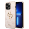 Guess PU 4G Metal Logo Zadní Kryt pre iPhone 15 Pro Pink