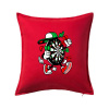 Šipkár kreslený terč - Vankúš 50x50 - 50x50 - Vrátane výplne ( Červená )