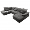 MID.YOU SEDACIA SÚPRAVA, textil, tmavosivá - Sedačky - 002220026712