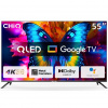 Hotelová bezrámová smart QLED televízia CHiQ U55QM8E, 55” (139 cm) s Google TV 8592344204814