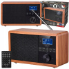 Retro drevené rádio Bluetooth Am FM USB SD LCD (Retro drevené rádio Bluetooth Am FM USB SD LCD)