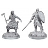 Wizkids D&D Nolzur's Marvelous Miniatures unpainted Miniatures 2-Pack Human Fighters