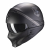 Moto přilba SCORPION EXO-COMBAT EVO UNBORN matná černo/stříbrná M