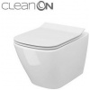 Cersanit CITY SQUARE WC závesné CleanOnasedátko SC duropl, Biela S701-405 S701-405