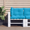 Podušky na palety 3 ks modré textil Modrá 360860