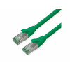 S/FTP (PiMF) Patchkábel TPE 15m cat.6a, zelený, Cu, Roline Recycled Material