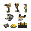 DeWALT Náradie - 10-dielna súprava AKU náradia, batérií a nabíjačky DCK502P3