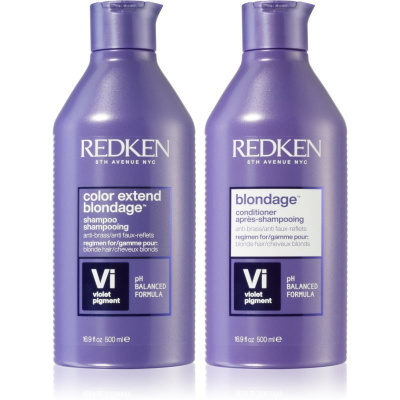 Redken Color Extend Blondage fialový šampón neutralizujúci žlté tóny 500 ml + fialový kondicionér neutralizujúci žlté tóny 500 ml kozmetická sada