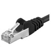 Premiumcord sp6asftp002C Patch, CAT6a S-FTP, RJ45-RJ45, AWG 26/7, 0,25m černý