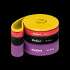 Set latexových cvičebných pásov - Power Band PLs-2, 4-45 kg, 4 pásy, REBEL ACTIVE