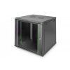 DIGITUS Digitus DN-19 12U-6/6-EC-SW rack Nástenný regál Čierna (DN-19 12U-6/6-EC-SW)