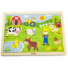 Viga Drevené puzzle Farma 24 ks