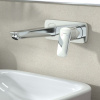 HANSGROHE Logis 2-otvorová páková umývadlová batéria pod omietku, pre nástennú montáž, s krycou doskou, výtok 195 mm, chróm, 71220000