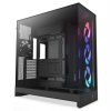 NZXT skříň H9 Flow RGB dvoukomorová ATX / 1x140 RGB mm / 1x 120mm RGB fan / prosklená / černá (CM-H92FB-R1)