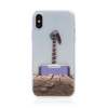 AppleMix Kryt MARVEL pre Apple iPhone X / XS - Thorovo kladivo - gumový - priehľadný