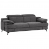 Livetastic TROJMIESTNA POHOVKA, textil, tmavosivá - Online Only obývacie izby - 000552063712