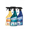 Vegánska ekologická sada na čistenie – kuchyňa, viacúčelový čistiaci prostriedok a kúpeľňa (3x 750 ml)