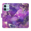 Flip pouzdro iSaprio - Xiaomi Redmi 15C - Purple Marble s kapsičkami na karty (Flipové knížkové pouzdro, obal, kryt iSaprio s přihrádkami na karty a motivem)