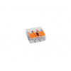 Wago svorka compact 221-413 - 3x0.2-4.0mm2 32A/450V transparetná