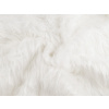 Kožušina s extra dlhým chlpom biela 1m