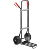 Rudla na vrecia, čierna ,lopata na balíky š x h 430 x 250 mm, čierna, s rukoväťou EUROKRAFTpro