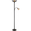 Globo Lighting Blade stojaca lampa 2x60 W čierna 58903