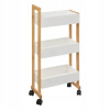 Regál na kolieskach 5five Simply Smart Natureo 38x20x80 cm biely