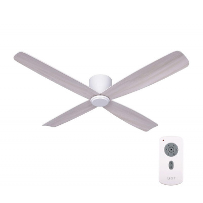 Lucci air | Lucci air 210986 - Stropný ventilátor FRASER biela/drevo + diaľkové ovládanie | FAN00175