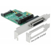 Delock PCI Express Karta na 4 x Sériový RS-232 se zdrojem napětí
