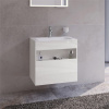 KEUCO Stageline závesná skrinka pod umývadlo, 1 zásuvka + 1 priehradka, 650 x 490 x 625 mm, biela, 32852300000