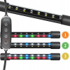 LED RGB TYČOVÉ SVETLO 22CM DO AKVÁRIA, ÚSPORNÉ, S ČASOVAČOM, DIAĽKOVÝM OVLÁDANÍM A MONTÁŽOU