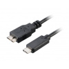Akasa AK-CBUB29-10BK USB 3.1 typ C na mikro B adaptér, 100cm (AK-CBUB29-10BK)