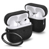 AppleMix SPIGEN Urban Fit puzdro / obal pre Apple AirPods Pro / Pro 2 - látka / guma - čierne