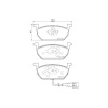 BREMBO Sada brzdových platničiek kotúčovej brzdy BREMBO P 85 137