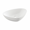 Invena Trigono, asymetrické umývadlo na dosku 500x405, INV-CE-58-001-W
