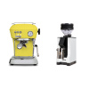 Ascaso Dream ONE, Sun Yellow + Eureka Mignon Zero, BL white