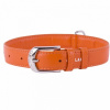 COLLAR Kožený obojok Glamour, 46-60cm/35mm, oranžová