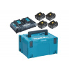 Makita 198091-4 Aku sada 4x BL1860B + DC18RD