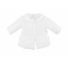 Baby Nellys Dojčenská prechodová bundička s volánikmi, biela, veľ. 68