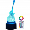 Nočná lampa do detskej izby - 3D LED lôžková lampa elektrická gravírovacia gitara (3D LED lôžková lampa elektrická gravírovacia gitara)