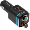 Feegar Q200 Pro FM vysielač Bluetooth nabíjačka PD QC4.0 Bass Boost 42W